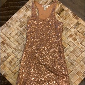 Max Studio Sequins Nude Tank Dress!